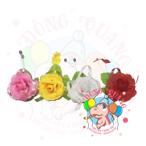 Hoa hồng cưới cài áo loại lớn