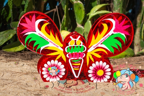 Bộ kit làm lồng đèn Trung thu khung tre giấy kiếng