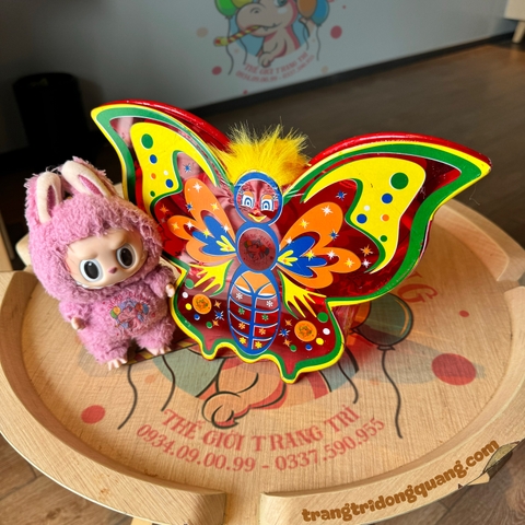 Đèn Trung thu giấy kiếng khung nhựa lớn 25cm