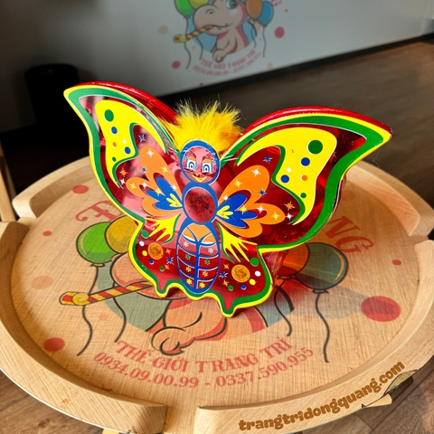 Đèn Trung thu giấy kiếng khung nhựa lớn 25cm