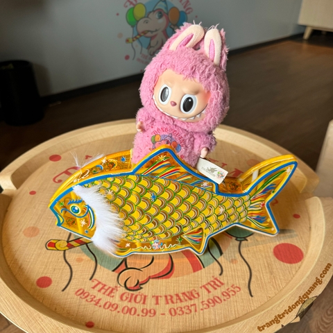 Đèn Trung thu giấy kiếng khung nhựa lớn 25cm