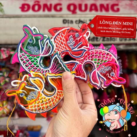 Đèn giấy kiếng khung nhựa mini loại 3