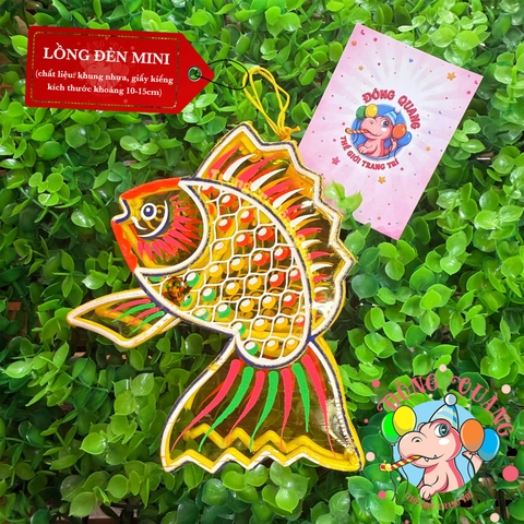 Đèn giấy kiếng khung nhựa mini loại 3