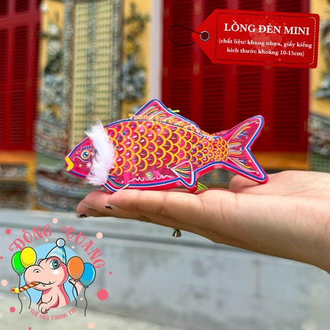 Đèn giấy kiếng khung nhựa mini loại 1