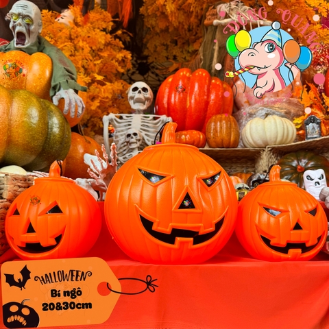 Bí ngô Halloween có nắp