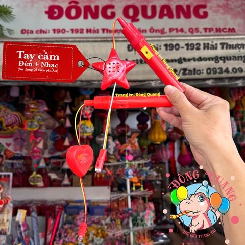 Tay cầm, cán đèn nhạc