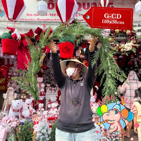 Dây trang trí lá PE nhuyễn