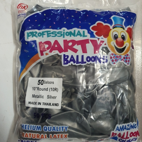 Bong bóng nhũ tròn - 25cm - set 50