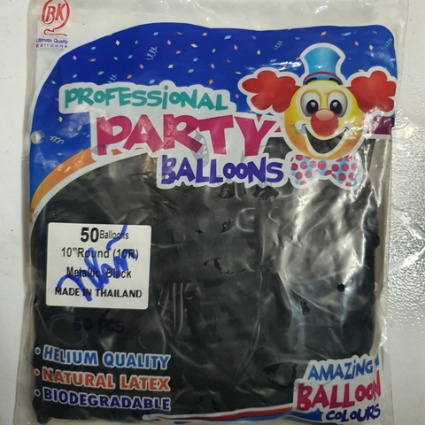 Bong bóng nhũ tròn - 25cm - set 50