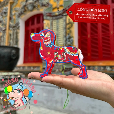 Đèn giấy kiếng khung nhựa mini loại 1