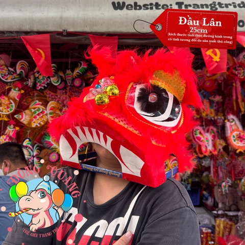 Đầu lân cho trẻ em (lông dài)