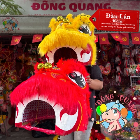 Đầu lân cho trẻ em (lông dài)
