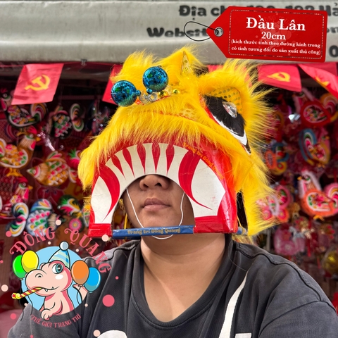 Đầu lân cho trẻ em (lông dài)