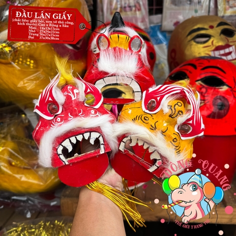 Đầu Lân giấy bồi truyền thống