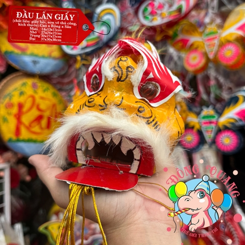 Đầu Lân giấy bồi truyền thống