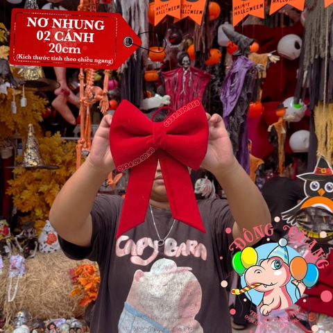 Nơ Vải Nhung Đỏ (20-150cm)