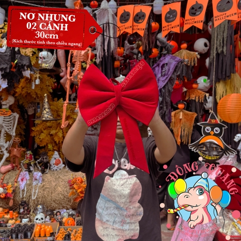 Nơ Vải Nhung Đỏ (20-150cm)
