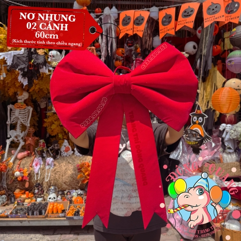 Nơ Vải Nhung Đỏ (20-150cm)