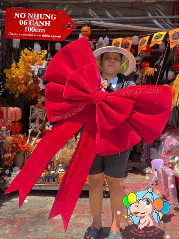 Nơ Vải Nhung Đỏ (20-150cm)