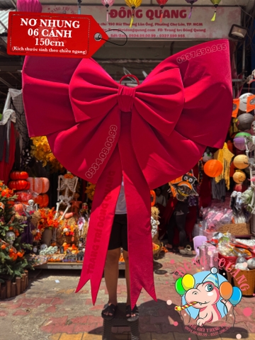 Nơ Vải Nhung Đỏ (20-150cm)