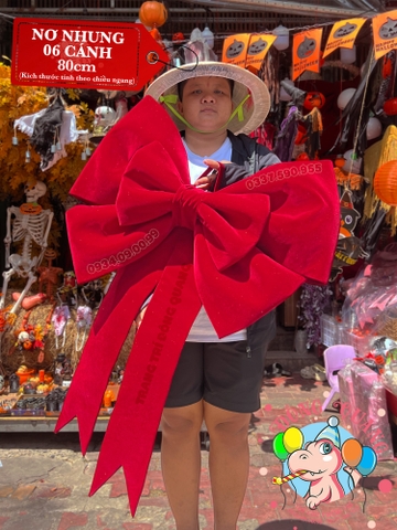 Nơ Vải Nhung Đỏ (20-150cm)