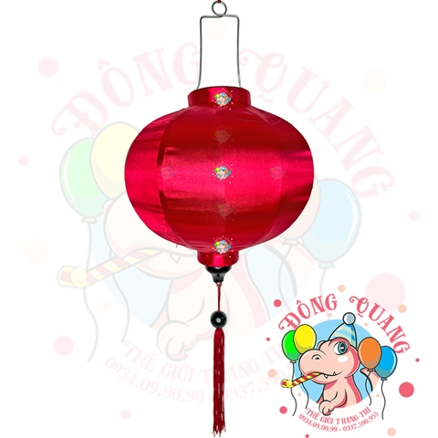 Lồng đèn Hội An vải phi bóng - dáng tròn (treo ngoài trời)