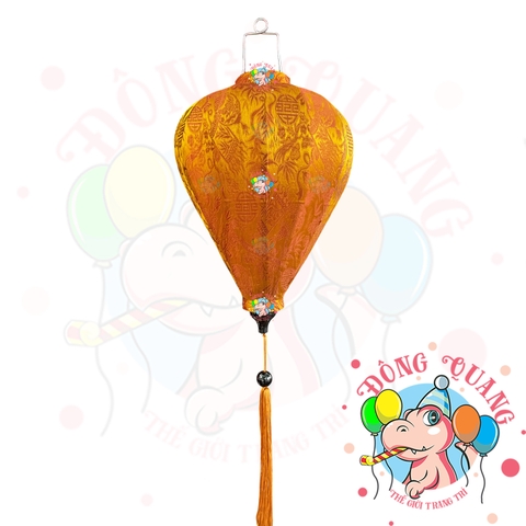 Lồng đèn Hội An vải gấm - dáng tỏi