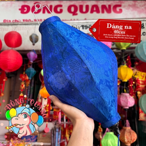 Lồng đèn Hội An vải gấm - dáng na