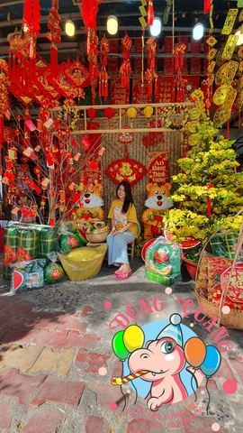 Tiểu cảnh trang trí Tết