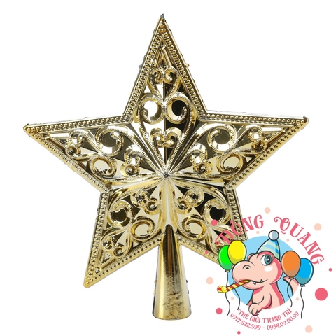 Sao hoa văn gắn đỉnh cây thông (set 1)