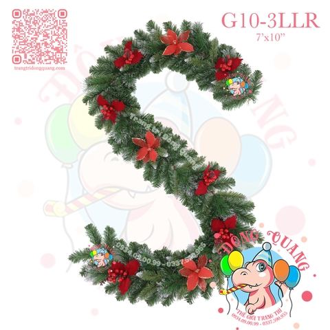 Dây trang trí 3 loại lá có trang trí