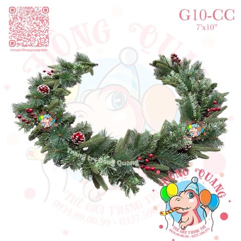 Dây trang trí 4 loại lá có trang trí