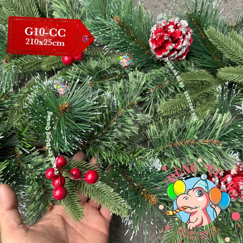 Dây trang trí 4 loại lá có trang trí