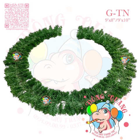 Dây trang trí thông xanh