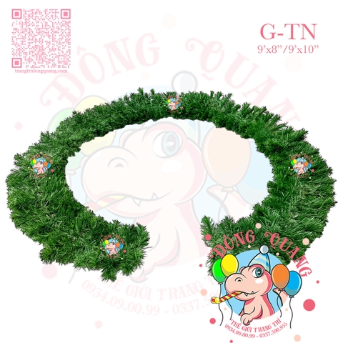 Dây trang trí thông xanh