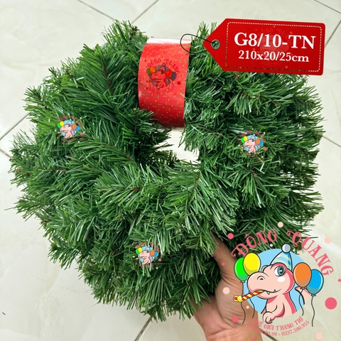 Dây trang trí thông xanh