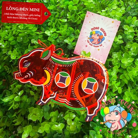 Đèn giấy kiếng khung nhựa mini loại 3