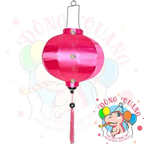 Lồng đèn Hội An vải phi bóng - dáng tròn (treo ngoài trời)