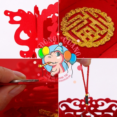 Lồng đèn nỉ Tết (21 mẫu)