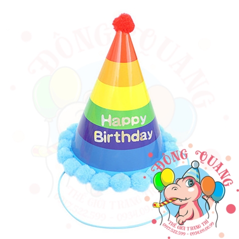 Nón sinh nhật viền bi 2