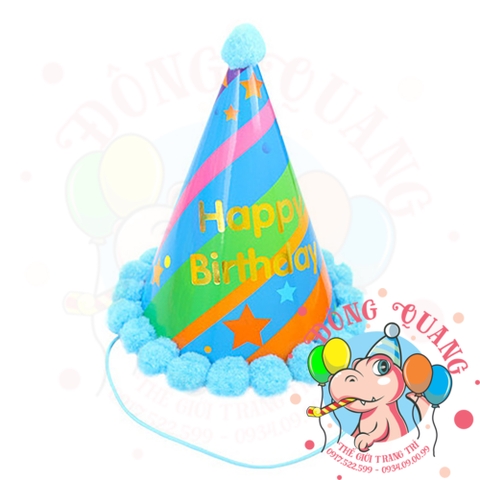Nón sinh nhật viền bi 2