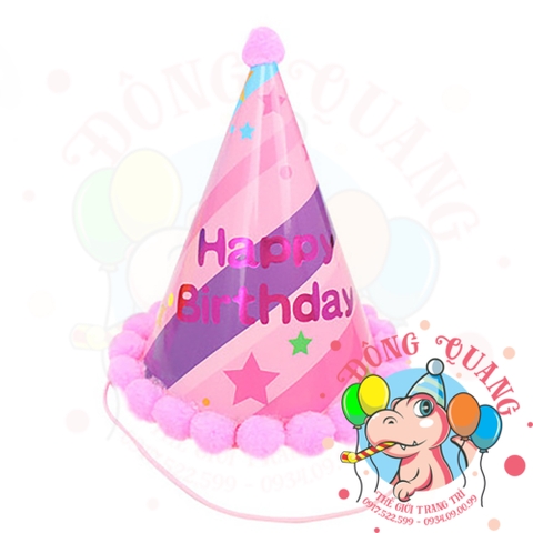 Nón sinh nhật viền bi 2