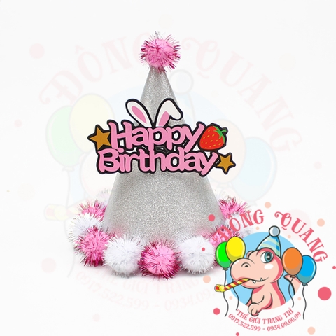Nón sinh nhật viền bi 3