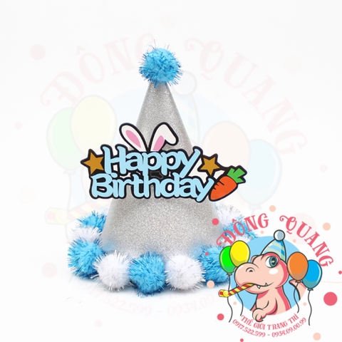 Nón sinh nhật viền bi 3