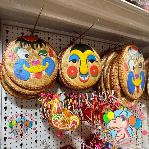 Bộ mẹt tre vẽ trang trí chủ đề Trung thu