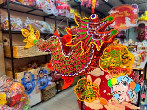 Đèn Trung thu Rồng giấy kiếng 1