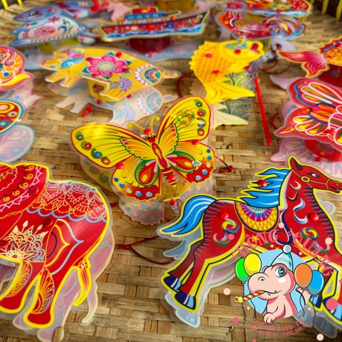 Combo lồng đèn mini nhựa 2 mảnh