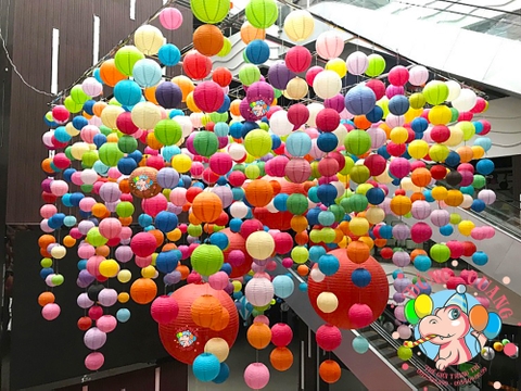 Lồng đèn vải tròn trơn