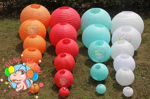 Lồng đèn vải tròn trơn