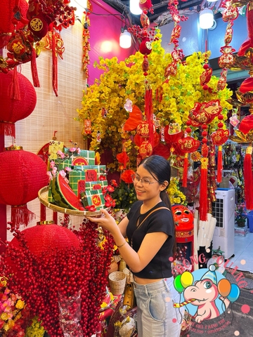 Tiểu cảnh trang trí Tết